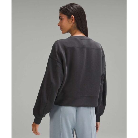 Lululemon Ribbed Softstreme Perfectly Oversized Cropped Crew - Picture 1 of 6